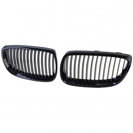 CALANDRES NOIR BRILLANT SPORT M-PFM BMW SERIE 3 E92 & E93 PH1 05-10 (05077)