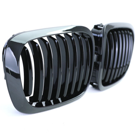 CALANDRES NOIR BRILLANT SPORT M-PFM BMW SERIE 3 E46 COUPE CABRIO 1999-2003 PH 1 (05073)