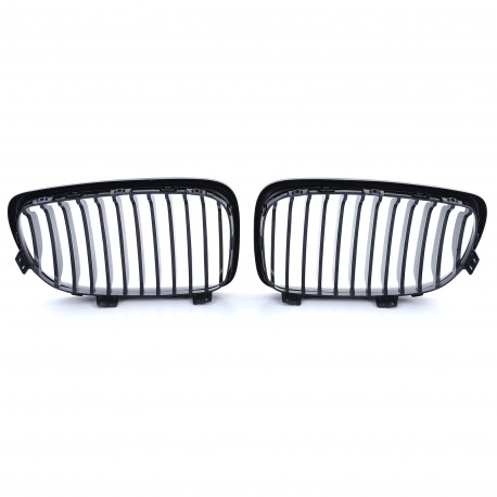 CALANDRES NOIR BRILLANT M PERFORMANCE BMW SERIE 1 E81 E87 E82 E88 PHASE 2 2007-2012 (05061)