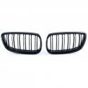 CALANDRES DOUBLE LAMES NOIR BRILLANT LOOK PACK M BMW SERIE 3 E92 & E93 05-10 (05042)