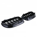 CALANDRES DOUBLE LAMES NOIR BRILLANT BMW SERIE 3 E90 & E91 LCI PHASES 2 08-12 (05035)