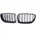 CALANDRES SPORT NOIRES BRILLANTES DOUBLES LAMES PACK M BMW SERIE 1 E81 E82 E87 E88 2007-2012 (05033)