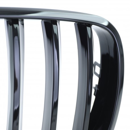 GRILLES CALANDRES SPORT NOIRES BRILLANTES BMW X5 E70 & X6 E71 (05012)