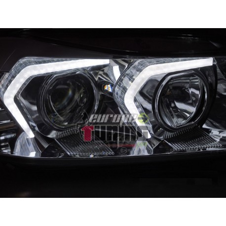 PHARES FEUX AVANTS ANGEL EYES CELIS BMW SERIE 3 E90 & E91 PHASES 1 05-08 (06061)