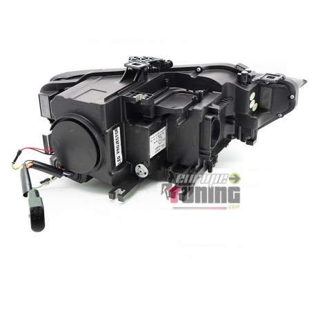 FEUX PHARES AVANTS NOIRS DIURNES LED DRL AUDI A5 2011-2016 (06063)