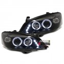 PHARES ANGEL EYES TUNING NOIRS OPEL ASTRA G LED (11673)