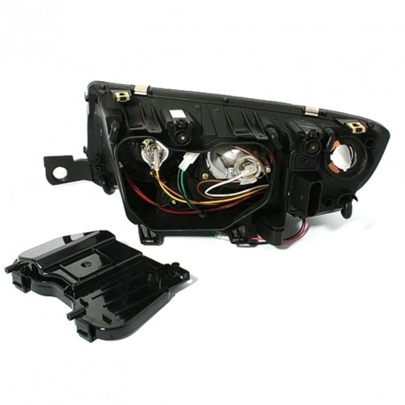 FEUX AVANTS CCFL TUNING ANGEL EYES SKODA FABIA NOIRS (12494)