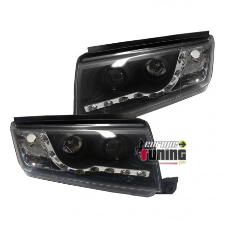 FEUX AVANTS TUNING DEVIL EYES NOIR SKODA FABIA (00877)