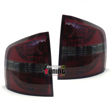 FEUX LED ROUGE FUMES SKODA OCTAVIA BREAK 05- (02454)