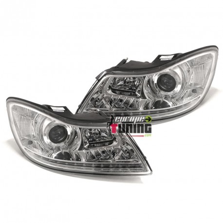 PHARES FEUX AVANTS CHROM DEVIL EYES LED SKODA OCTAVIA MK3 (04505)