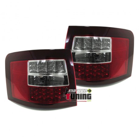 FEUX LED ROUGES CHROM A6 AVANT 98-05 (00348)