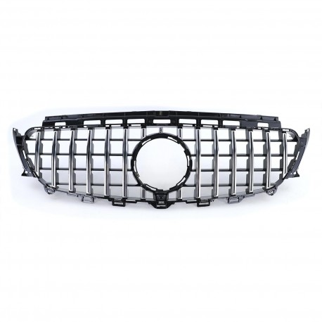 GRILLE CALANDRE SPORT NOIRE ET CHROME PACK GTR POUR MERCEDES CLASSE E W213 (04966)