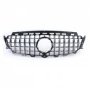 GRILLE CALANDRE SPORT NOIRE ET CHROME PACK GTR POUR MERCEDES CLASSE E W213 (04966)