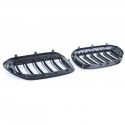 GRILLES CALANDRES NOIRES BRILLANTES SPORT DOUBLES AILETTES BMW SERIE 5 G30 G31 F90 (04953)