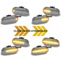 CLIGNOTANTS REPETITEURS SEQUENTIELS LED NOIRS DACIA DUSTER - RENAULT CLIO MEGANE TWINGO ...(05510)