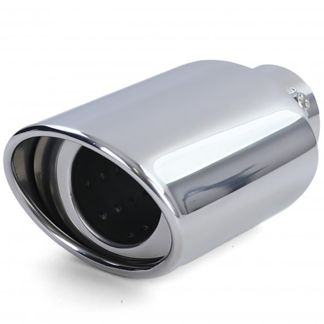 EMBOUT SORTIE D ECHAPPEMENT OVALE EN ACIER INOXYDABLE UNIVERSEL (04842)