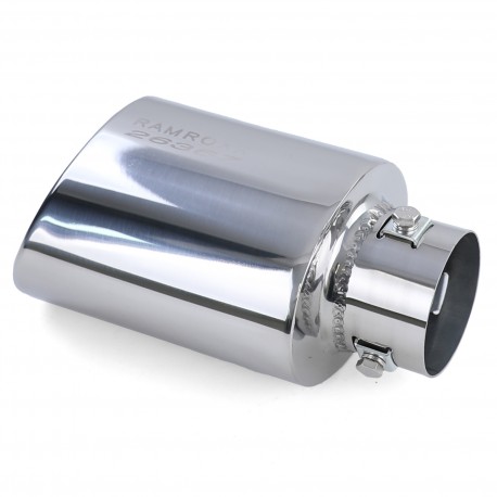 EMBOUT SORTIE D ECHAPPEMENT OVALE EN ACIER INOXYDABLE UNIVERSEL (04842)