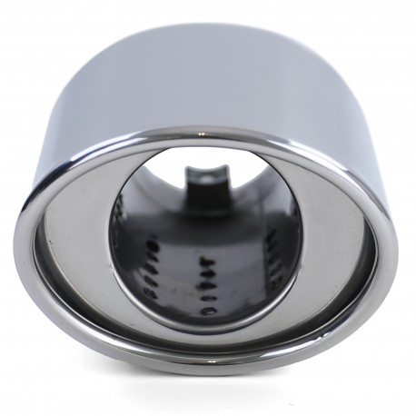 EMBOUT SORTIE D ECHAPPEMENT OVALE EN ACIER INOXYDABLE UNIVERSEL (04842)