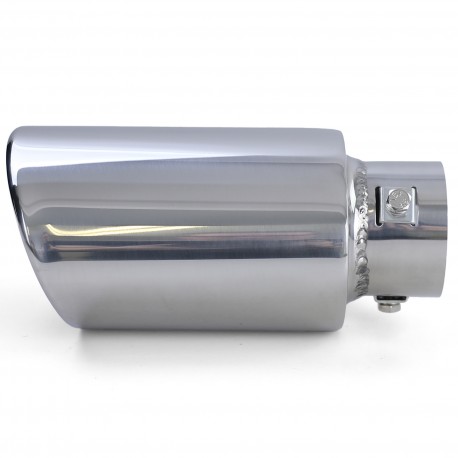 EMBOUT SORTIE D ECHAPPEMENT OVALE EN ACIER INOXYDABLE UNIVERSEL (04842)