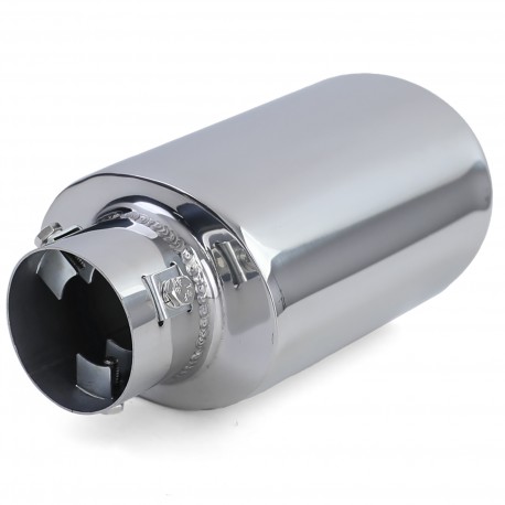 EMBOUT SORTIE D ECHAPPEMENT OVALE EN ACIER INOXYDABLE UNIVERSEL (04842)