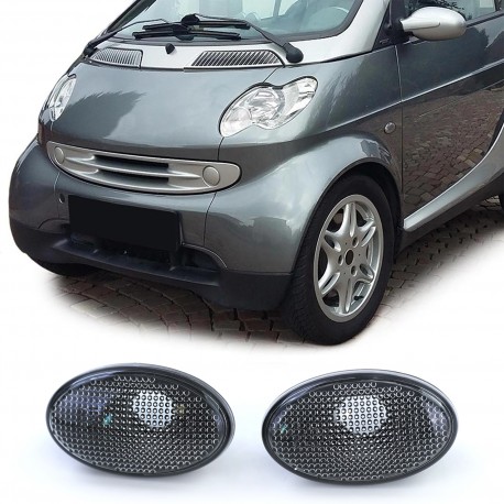REPETITEURS FUMES NOIRS CLIGNOTANTS LATERAUX AILES MERCEDES CLASSE A W168 & SMART 450 (05271)