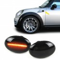 REPETITEURS NOIRS CLIGNOTANTS LEDS MINI COOPER R55 R56 R57 R58 R59 (04881)