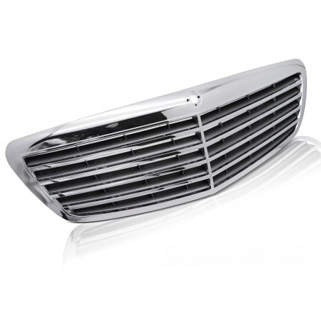 CALANDRE CHROME ET CARBONE MERCEDES CLASSE S W221 2005-2009 (06074)