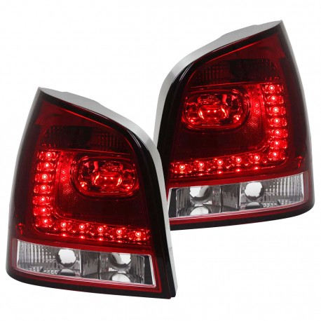 2 FEUX ARRIERES LED ROUGES VW POLO 9N3 2005-2009 (13311)