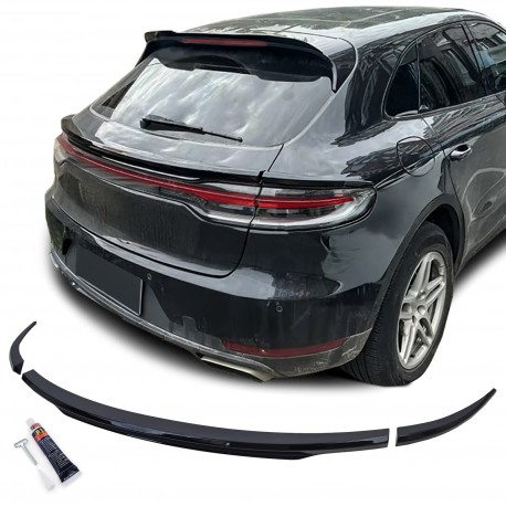 BECQUET SPOILER COFFRE SPORT NOIR BRILLANT PORSCHE MACAN 2018-2021 (06080)