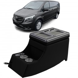 ACCOUDOIR CENTRAL NOIR MERCEDES CLASSE V W447 et VIANO W639 2003-2019 (06084)