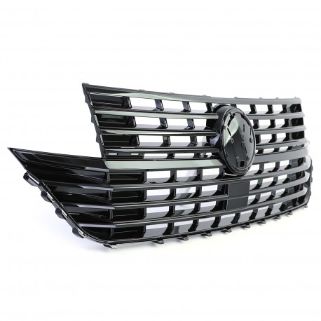 GRILLE DE CALANDRE SPORT NOIRE VW VOLKSWAGEN T6 BUS TRANSPORTEUR APRES 2019 (06085)