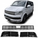 GRILLE NOIRE BRILLANTE CALANDRE SPORT PARECHOC VW VOLKSWAGEN T6 BUS TRANSPORTEUR 2015-2019 (06087)