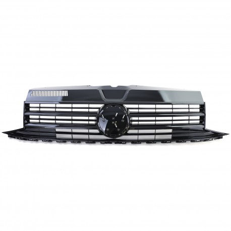 GRILLE DE CALANDRE SPORT NOIRE BRILLANTE VW VOLKSWAGEN T6 BUS TRANSPORTER (05154)