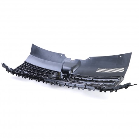 GRILLE DE CALANDRE SPORT NOIRE BRILLANTE VW VOLKSWAGEN T6 BUS TRANSPORTER (05154)