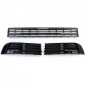 GRILLE NOIRE BRILLANTE CALANDRE SPORT PARECHOC VW T6 MULTIVAN 2015-2019 SANS AAC (06089)