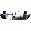 GRILLE DE CALANDRE SANS SIGLE NOIRE BRILLANTE VW VOLKSWAGEN T6 BUS TRANSPORTEUR APRES 2019 (06099)
