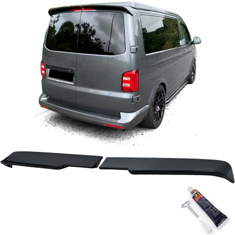 BECQUET AILERON DE TOIT SPORT NOIR BRILLANT VW BUS T6 A PORTES BATTANTES (06101)