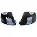 COQUES RETROVISEURS NOIRES BRILLANTES  VOLKSWAGEN VW BUS T5 T6 AMAROK (06102)