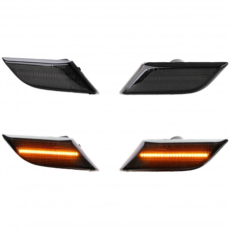 REPETITEURS NOIRS CLIGNOTANTS LATERAUX AILES LED VW VOLKSWAGEN T6 (060103)