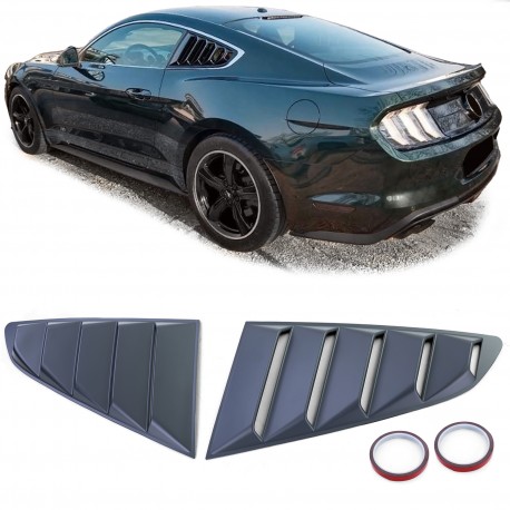 COUVRE FENETRES ARRIERES LOUVERS FORD MUSTANG 2014-2022 (06112)