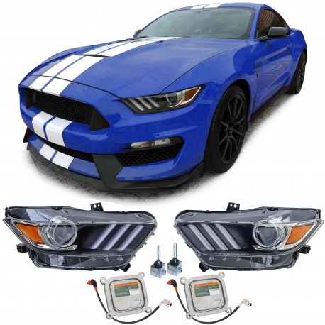 PHARES AU XENON HOMOLOGUES POUR FORD MUSTANG D ' IMPORTATION (06115)