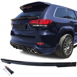 SPOILER MILIEU DE COFFRE NOIR BRILLANT JEEP GRAND CHEROKEE WK2 14-20 (06131)