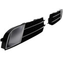 GRILLES ENJOLIVEURS PARE CHOCS NOIRES BRILLANTES AUDI A1 10-14 (06145)