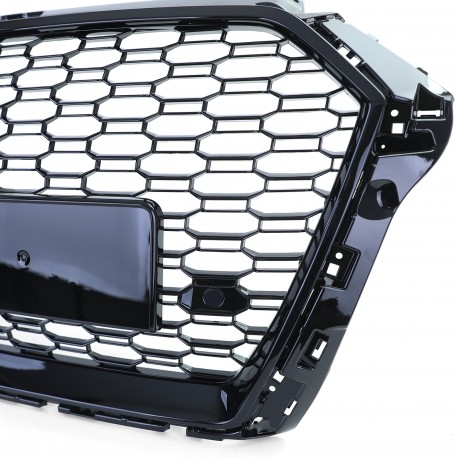 CALANDRE SPORT NOIRE GRILLE NID ABEILLE LIGNE RS3 AUDI A3 8V 2016-2020 (06148)