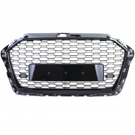 CALANDRE SPORT NOIRE GRILLE NID ABEILLE LIGNE RS3 AUDI A3 8V 2016-2020 (06148)