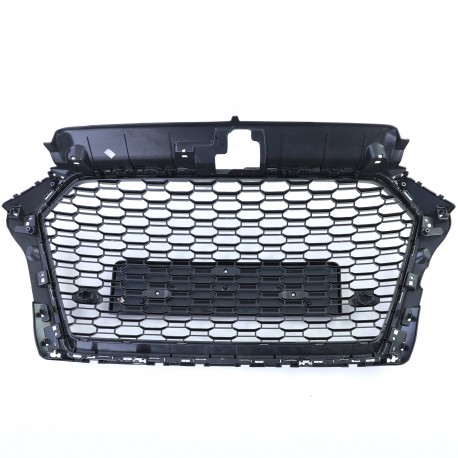 CALANDRE SPORT NOIRE GRILLE NID ABEILLE LIGNE RS3 AUDI A3 8V 2016-2020 (06148)