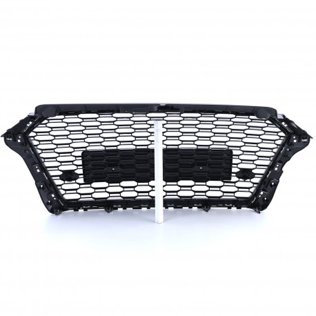 CALANDRE SPORT NOIRE ET CHROM GRILLE NID ABEILLE LIGNE RS3 AUDI A3 8V 2016-2020 (06149)