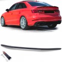 BECQUET SPOILER ARRIERE SPORT NOIR MAT POUR AUDI A3 S3 BERLINE 13-21 (06151)
