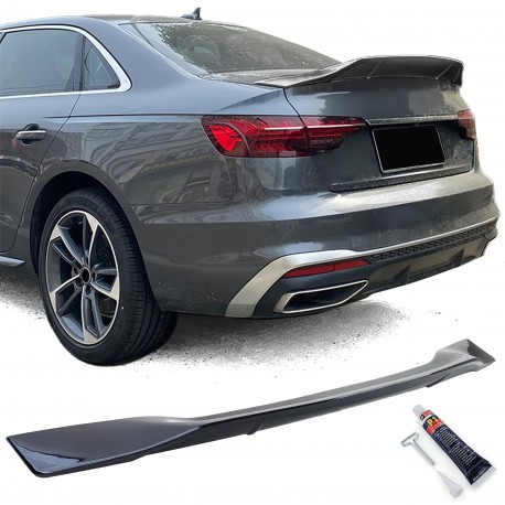 BECQUET SPOILER ARRIERE SPORT NOIR BRILLANT POUR AUDI A4 8W 15-22 (06152)
