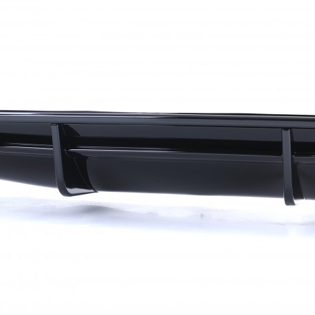 DIFFUSEUR SPORT NOIR PACK SPORT AVEC DOUBLE SORTIE POUR AUDI A6 4G 2014-2018 (06154)